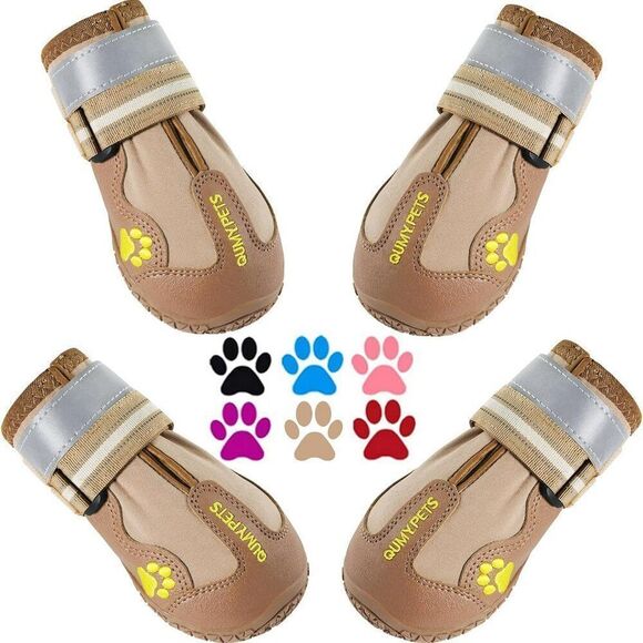 Dog Shoes Dog Boots & Paw Protectors Sz 6: 2.6''x3.0''(W*L) for 52-65 lbs NWT - Picture 8 of 12
